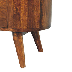Artisan T-bar Cortez Chestnut Open Slot Cabinet - Artisan Furniture
