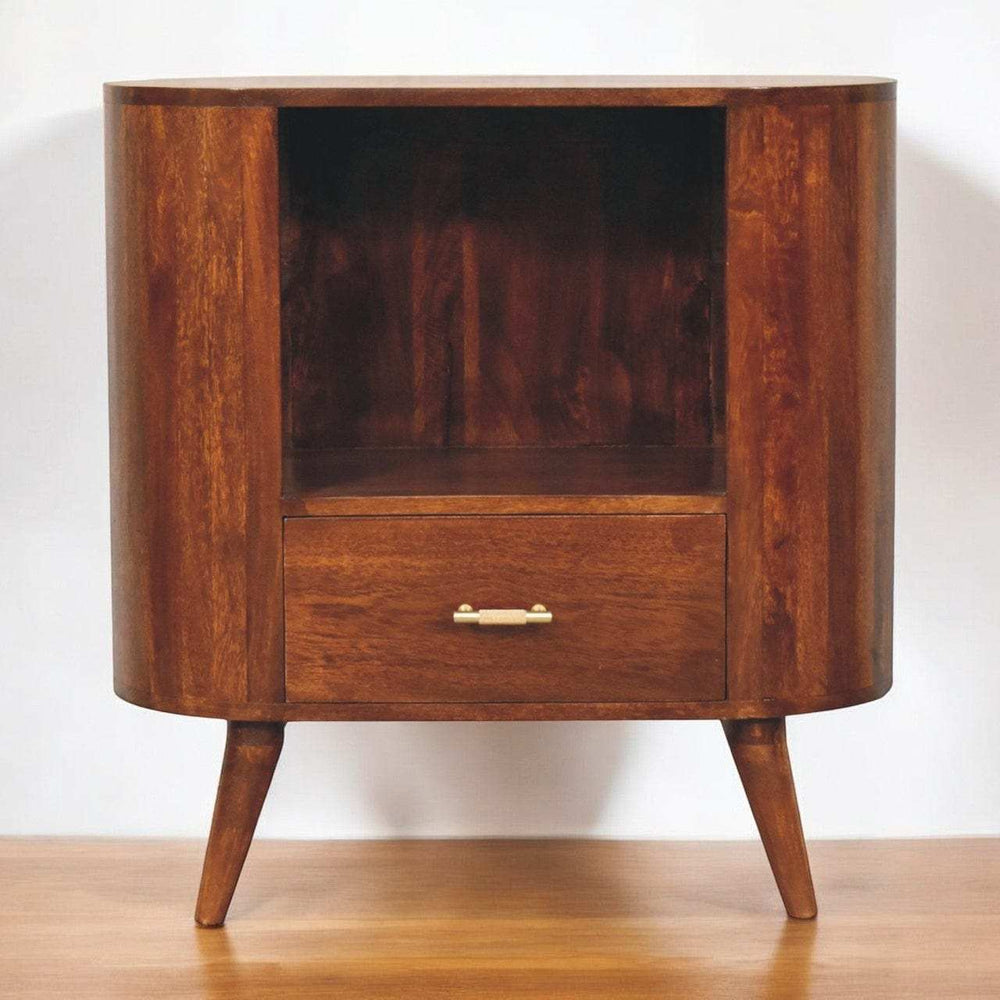 Artisan T-bar Cortez Chestnut Open Slot Cabinet - Artisan Furniture - Flyclothing LLC