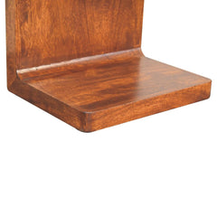 Artisan Chestnut T-Bar Rounded Bedside - Artisan Furniture