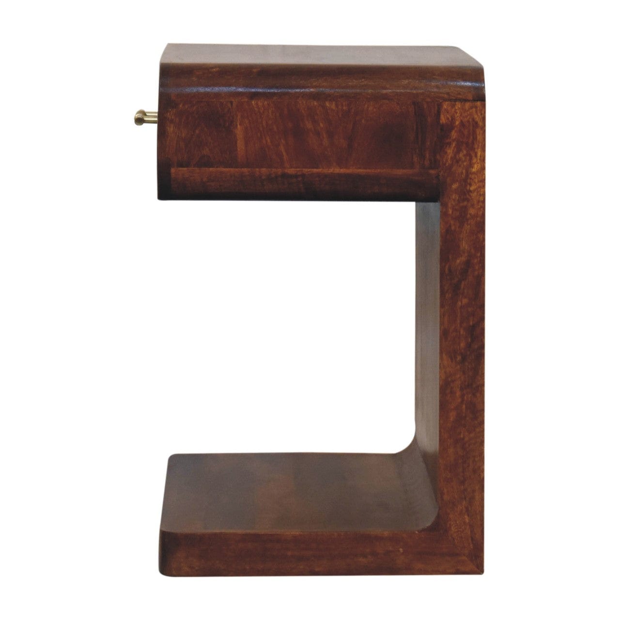 Artisan Chestnut T-Bar Rounded Bedside - Artisan Furniture