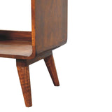 Artisan Curved Chestnut Double Slot Media Unit - Artisan Furniture - Flyclothing LLC