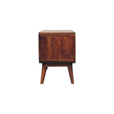 Artisan Curved Chestnut Double Slot Media Unit - Artisan Furniture - Flyclothing LLC