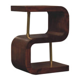 Artisan S-curve Brass Bedside - Artisan Furniture - Flyclothing LLC