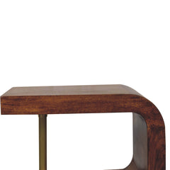 Artisan S-curve Brass Bedside