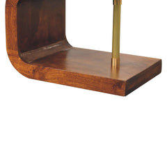 Artisan S-curve Brass Bedside - Artisan Furniture