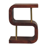 Artisan S-curve Brass Bedside - Artisan Furniture - Flyclothing LLC