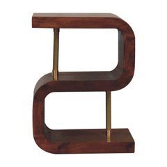 Artisan S-curve Brass Bedside - Artisan Furniture