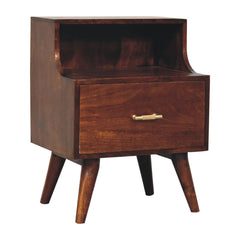 Artisan Furniture T-bar Raised Back Bedside