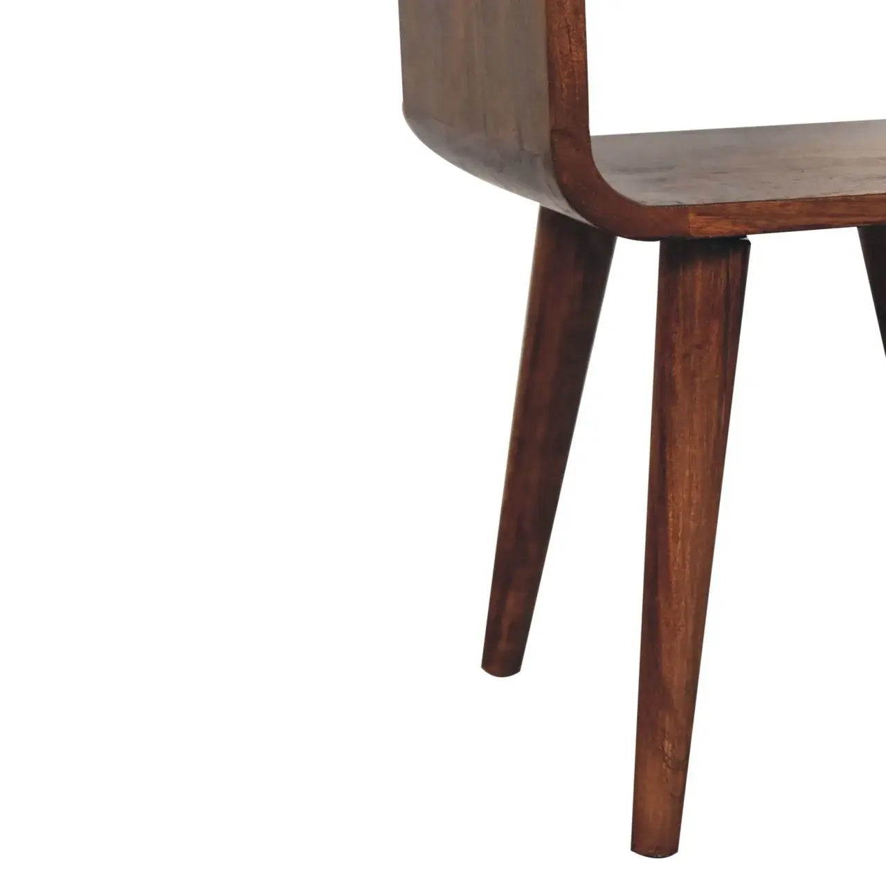 Artisan Furniture Mini Honey Caramel Curved Bedside with Lower Slot - Artisan Furniture - Flyclothing LLC