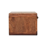 Artisan Furniture Curved Honey Caramel Wall Mounted Bedside with Open Slot - Artisan Furniture - Flyclothing LLC
