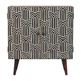 Artisan Furniture Honey Caramel Edessa Bone Inlay Cabinet
