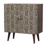 Artisan Furniture Honey Caramel Edessa Bone Inlay Cabinet - Artisan Furniture