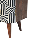 Artisan Furniture Honey Caramel Edessa Bone Inlay Cabinet - Artisan Furniture - Flyclothing LLC