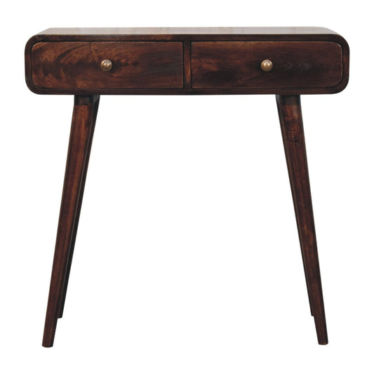 Artisan Furniture California Walnut Curved Hallway Table