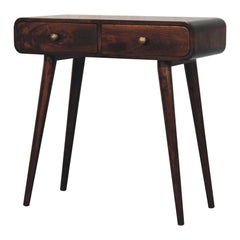Artisan Furniture California Walnut Curved Hallway Table
