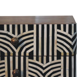 Artisan Furniture Honey Caramel Edessa Bone Inlay Bedside - Artisan Furniture
