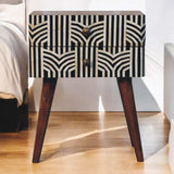 Artisan Furniture Honey Caramel Edessa Bone Inlay Bedside - Artisan Furniture - Flyclothing LLC