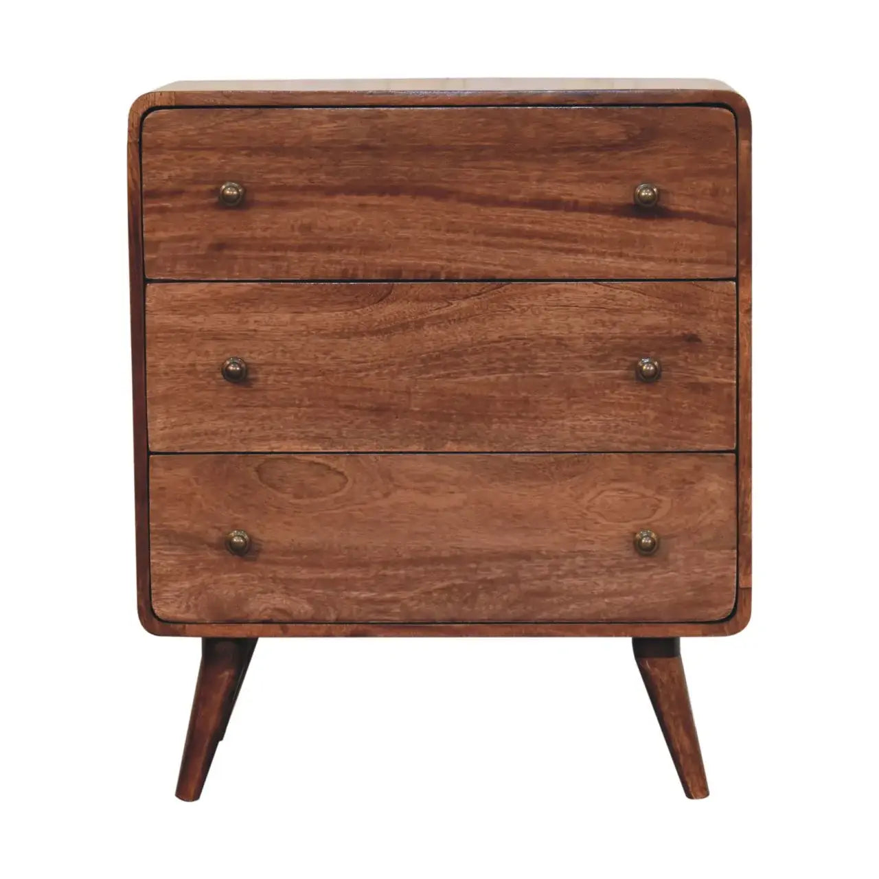 Artisan Furniture Curved Honey Caramel Chest - Artisan Furniture - Flyclothing LLC