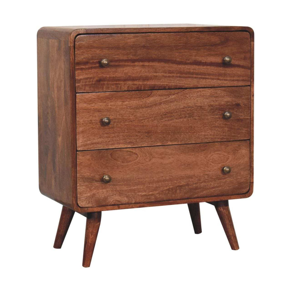 Artisan Furniture Curved Honey Caramel Chest - Artisan Furniture - Flyclothing LLC
