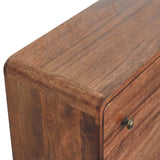 Artisan Furniture Curved Honey Caramel Chest - Artisan Furniture - Flyclothing LLC