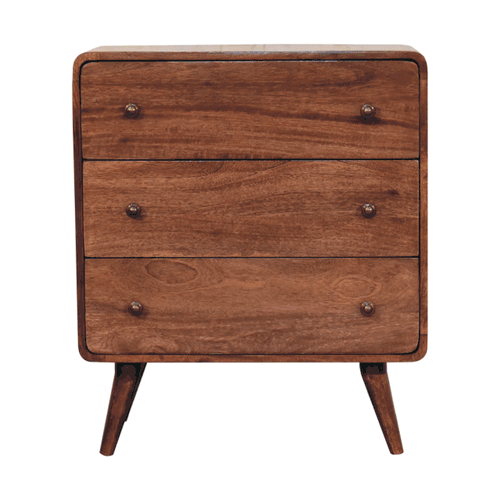 Artisan Furniture Curved Honey Caramel Chest - Artisan Furniture - Flyclothing LLC