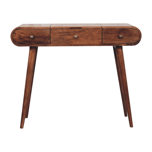 Artisan Furniture Honey Caramel Round Dressing Table - Artisan Furniture - Flyclothing LLC