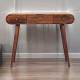 Artisan Furniture Honey Caramel Round Dressing Table - Artisan Furniture - Flyclothing LLC