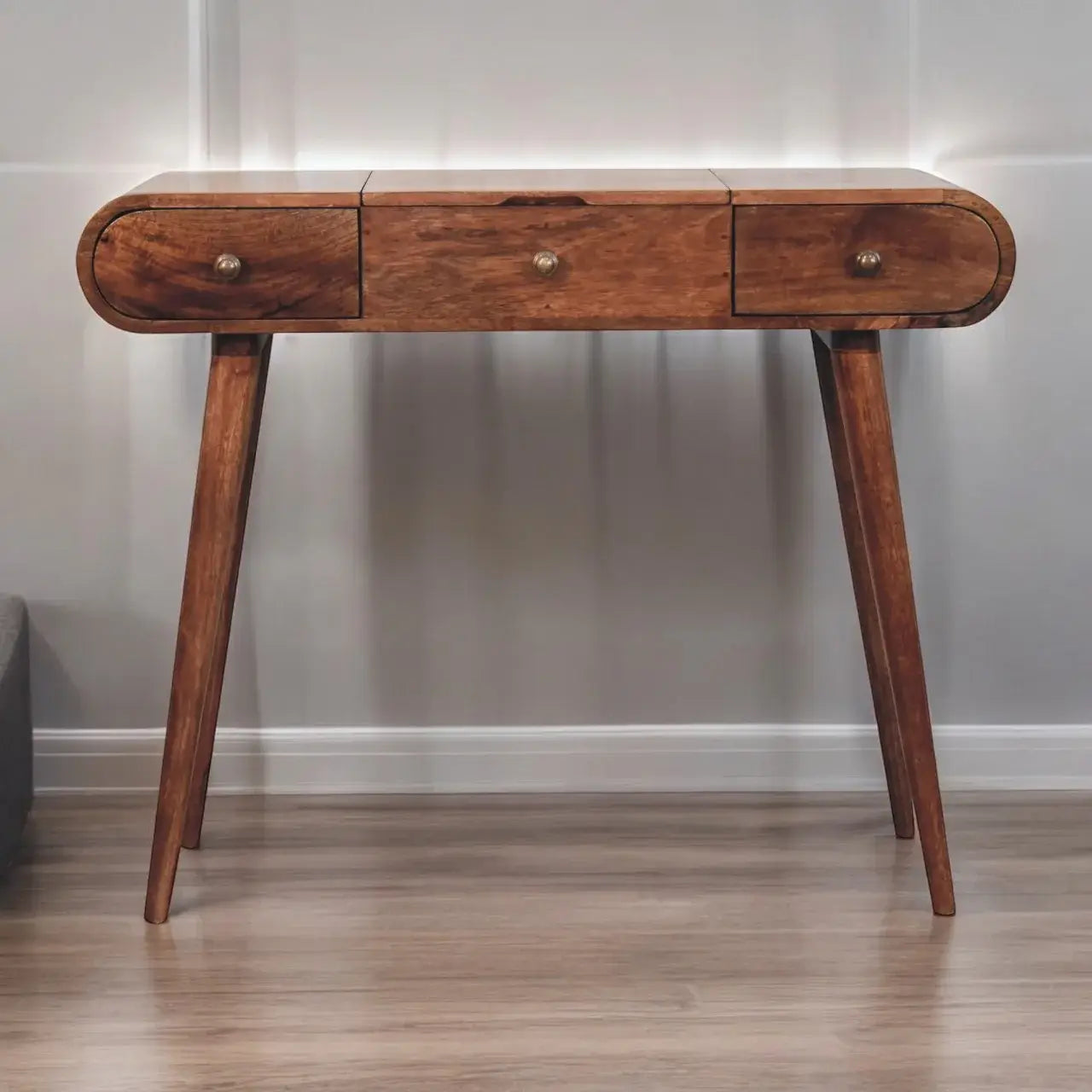 Artisan Furniture Honey Caramel Round Dressing Table - Artisan Furniture - Flyclothing LLC