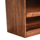 Artisan Furniture Buffalo Hide Pull out Honey Caramel Shoe Storage Bench - Artisan Furniture - Flyclothing LLC