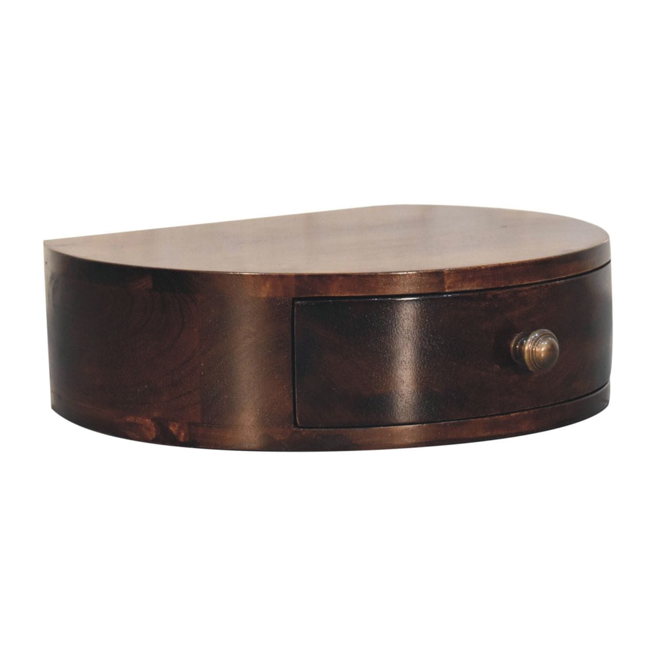 Artisan Furniture California Walnut Wall Mounted Rounded Bedside