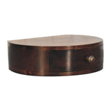 Artisan Furniture California Walnut Wall Mounted Rounded Bedside - Artisan Furniture - Flyclothing LLC
