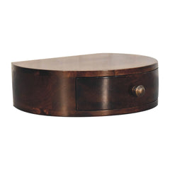 Artisan Furniture California Walnut Wall Mounted Rounded Bedside