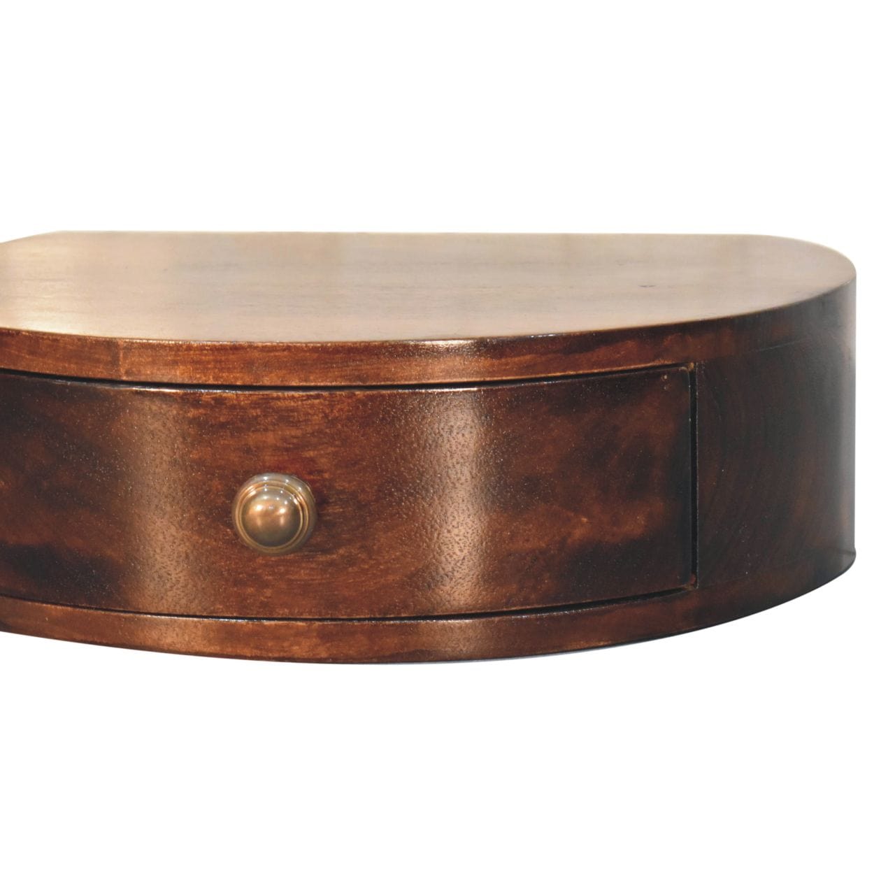 Artisan Furniture California Walnut Wall Mounted Rounded Bedside