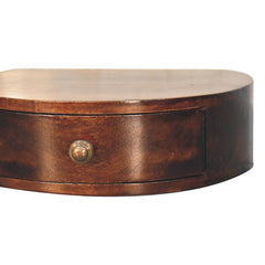 Artisan Furniture California Walnut Wall Mounted Rounded Bedside