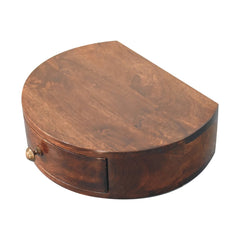 Artisan Furniture California Walnut Wall Mounted Rounded Bedside