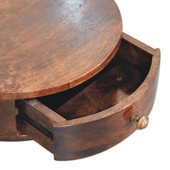 Artisan Furniture California Walnut Wall Mounted Rounded Bedside
