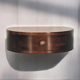 Artisan Furniture California Walnut Wall Mounted Rounded Bedside - Artisan Furniture - Flyclothing LLC
