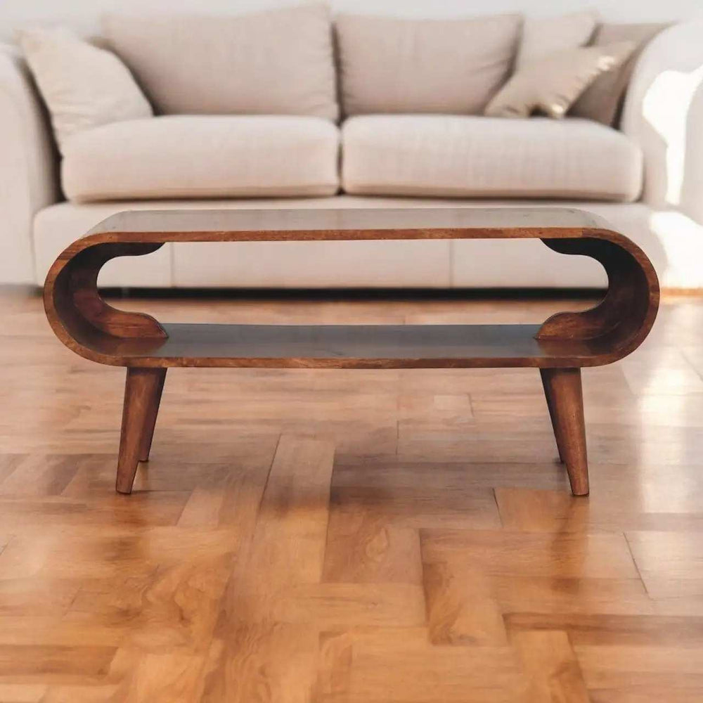 Artisan Furniture Amaya Nordic Style Honey Caramel Coffee Table - Artisan Furniture - Flyclothing LLC