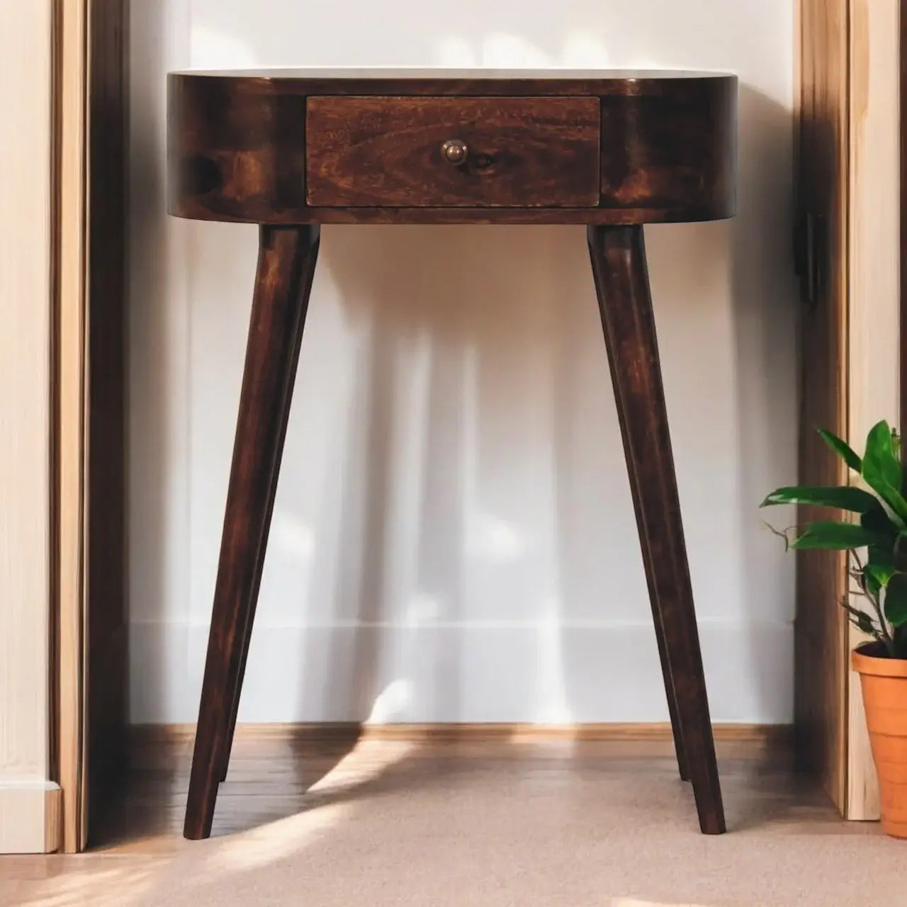 Artisan Furniture Mini Albion California Walnut Bedside - Artisan Furniture - Flyclothing LLC