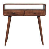 Artisan Furniture Curved Honey Caramel Console Table - Artisan Furniture - Flyclothing LLC