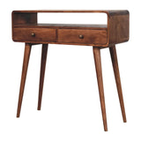 Artisan Furniture Curved Honey Caramel Console Table - Artisan Furniture - Flyclothing LLC