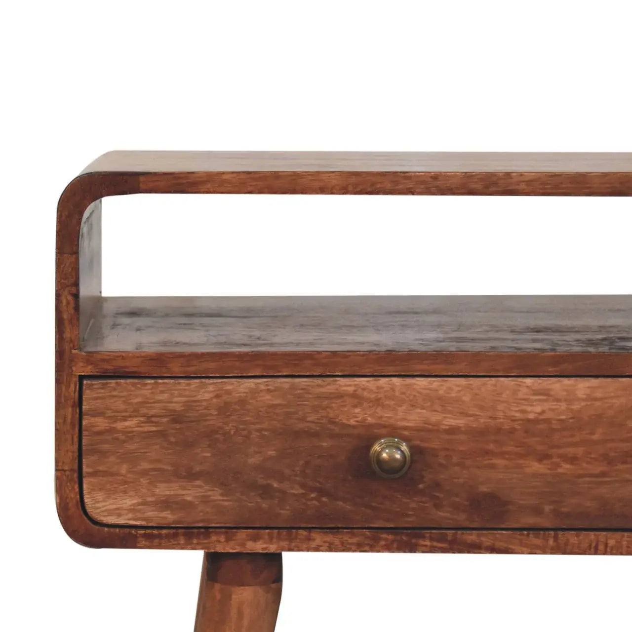 Artisan Furniture Curved Honey Caramel Console Table - Artisan Furniture - Flyclothing LLC