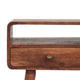Artisan Furniture Curved Honey Caramel Console Table - Artisan Furniture - Flyclothing LLC