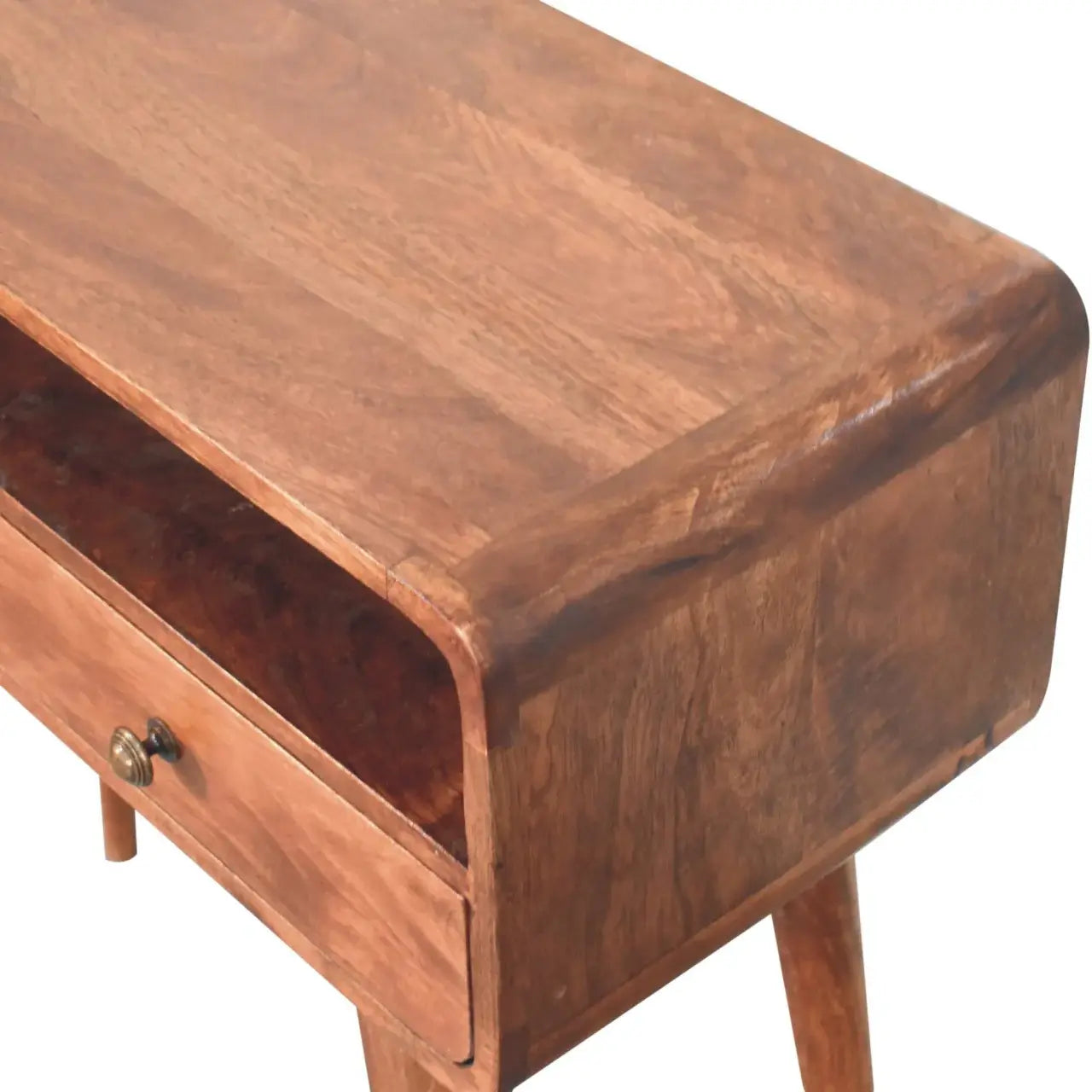 Artisan Furniture Curved Honey Caramel Console Table - Artisan Furniture - Flyclothing LLC