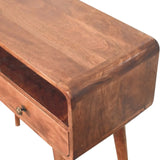 Artisan Furniture Curved Honey Caramel Console Table - Artisan Furniture - Flyclothing LLC