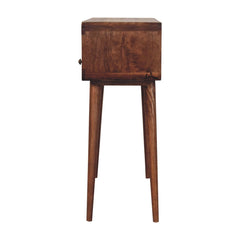 Artisan Furniture Curved Honey Caramel Console Table