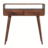 Artisan Furniture Curved Honey Caramel Console Table - Artisan Furniture - Flyclothing LLC