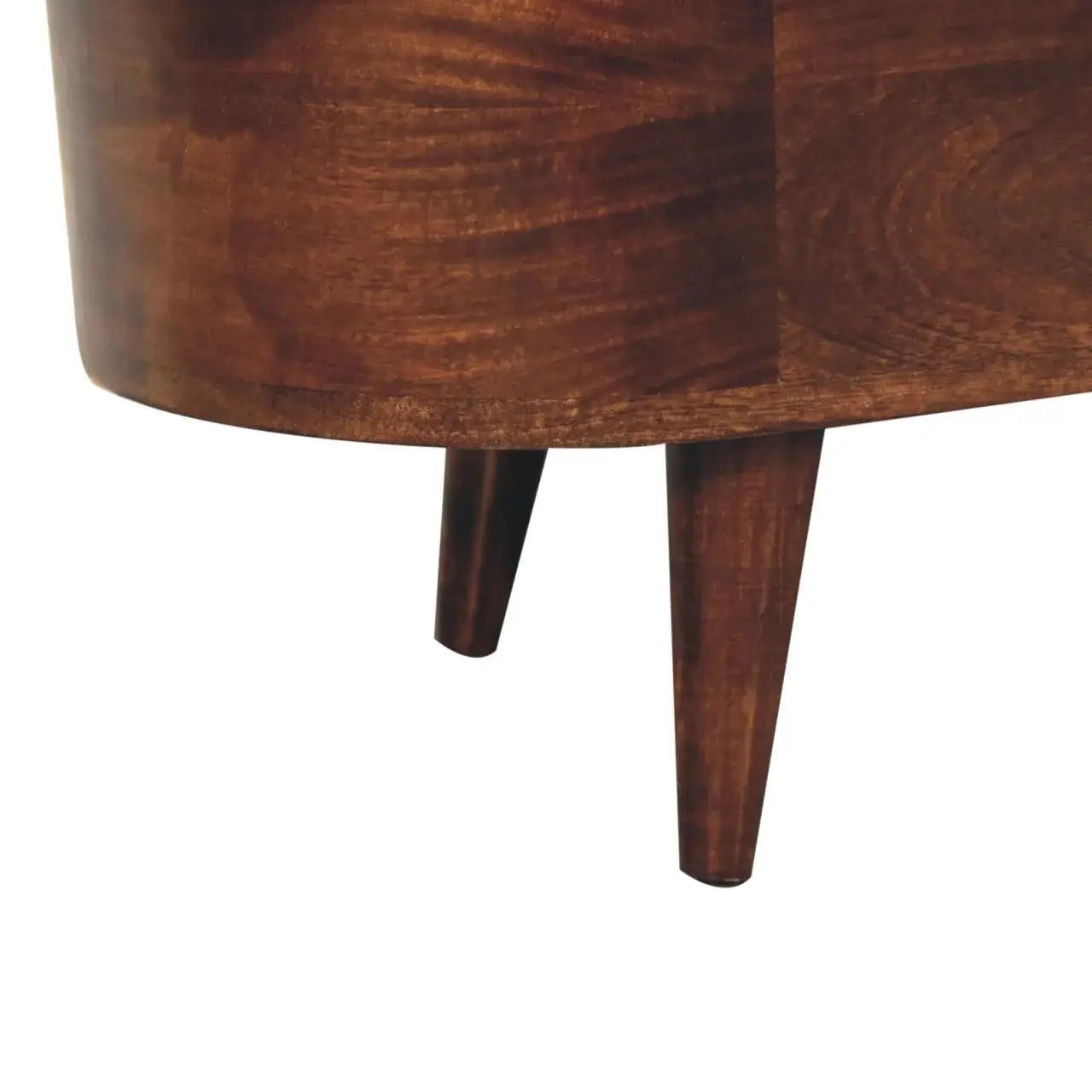 Artisan Furniture Curved California Walnut Blanket Box - Artisan Furniture - Flyclothing LLC