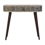 Honey Caramel Edessa Bone Inlay Console Table - Artisan Furniture - Flyclothing LLC