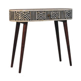 Honey Caramel Edessa Bone Inlay Console Table - Artisan Furniture - Flyclothing LLC